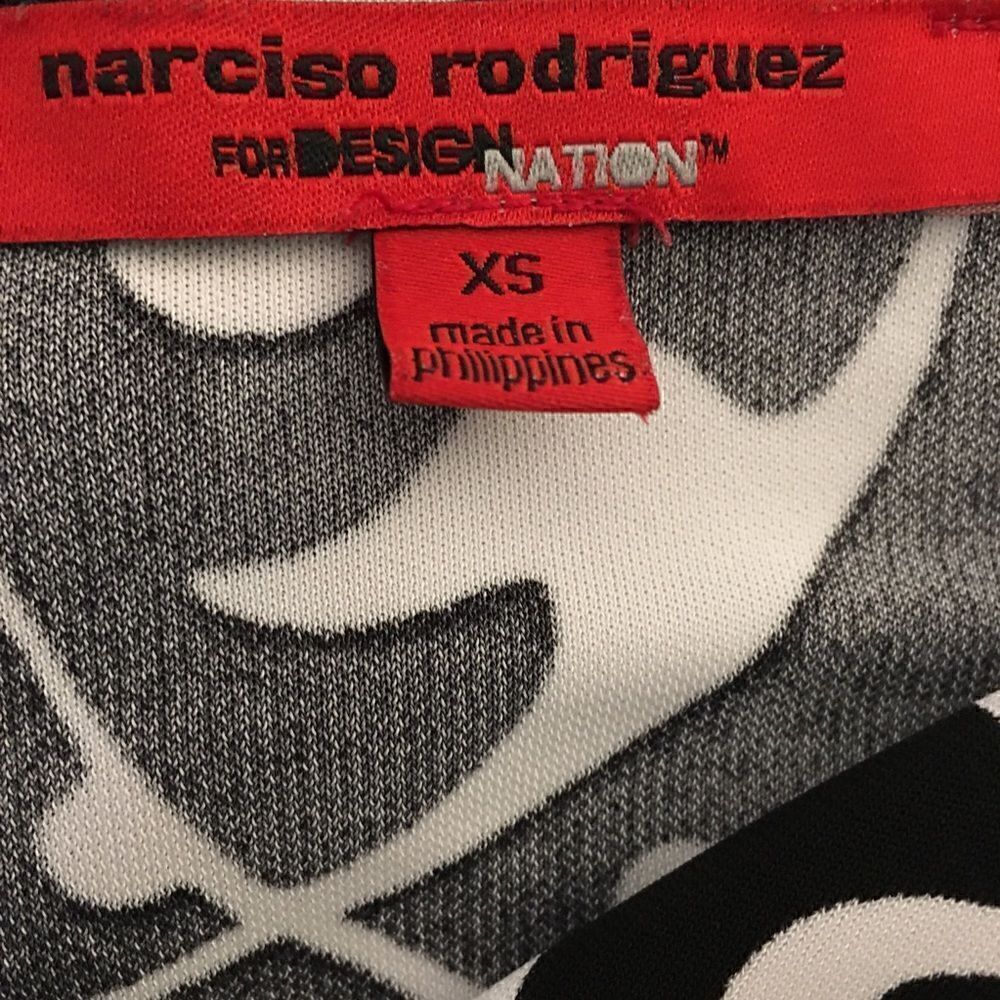 Narsisco Rodriguez Slant neck Rayon/spandex Top - Picture 5 of 6